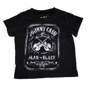 Johnny Cash Size 12M Baby Shirt Tee Man in Black Graphic Tee Short Sleeve Unisex